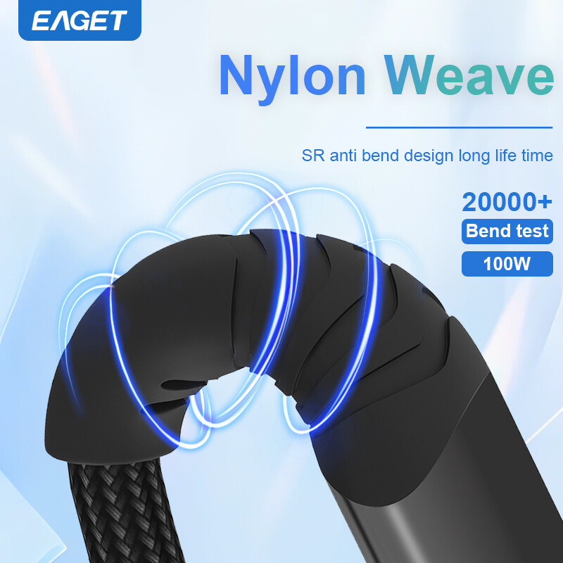 Eaget 2 u 1 USB C kabel za iPhone15 16 100W PD tip C do C do Lightning QC 4.0 kabel za brzo punjenje tip C kabel za PC Samsung