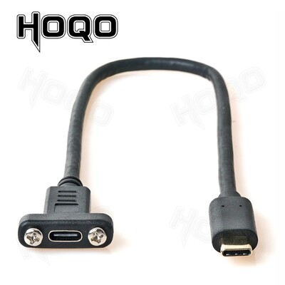 USB tip C za pričvršćivanje na prednju ploču USB-C produžni kabel USB 3.1 podatkovni video kabel Muški na ženski konektor produžnog kabela s vijkom