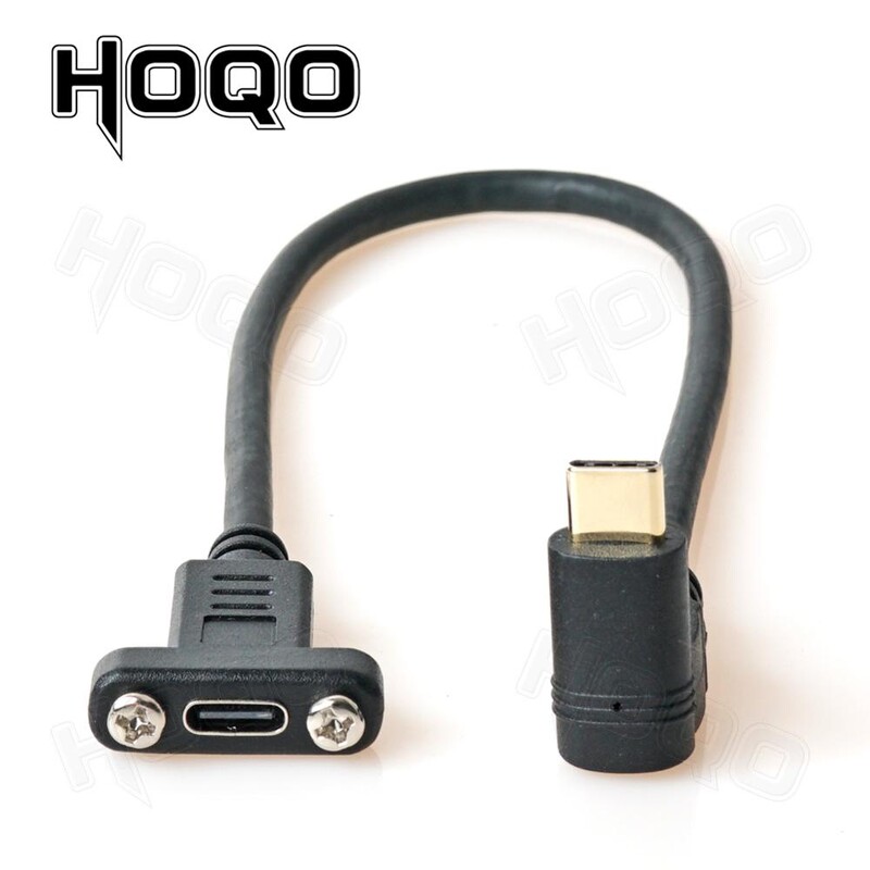 USB tip C za pričvršćivanje na prednju ploču USB-C produžni kabel USB 3.1 podatkovni video kabel Muški na ženski konektor produžnog kabela s vijkom