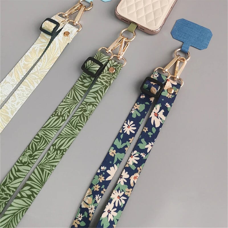 Зелени листа Регулируем кабел за врата Каишка за телефон Каишки за мобилен телефон Кръпка Държач за мобилен телефон Висящ кабел Връзки за телефон Каишка