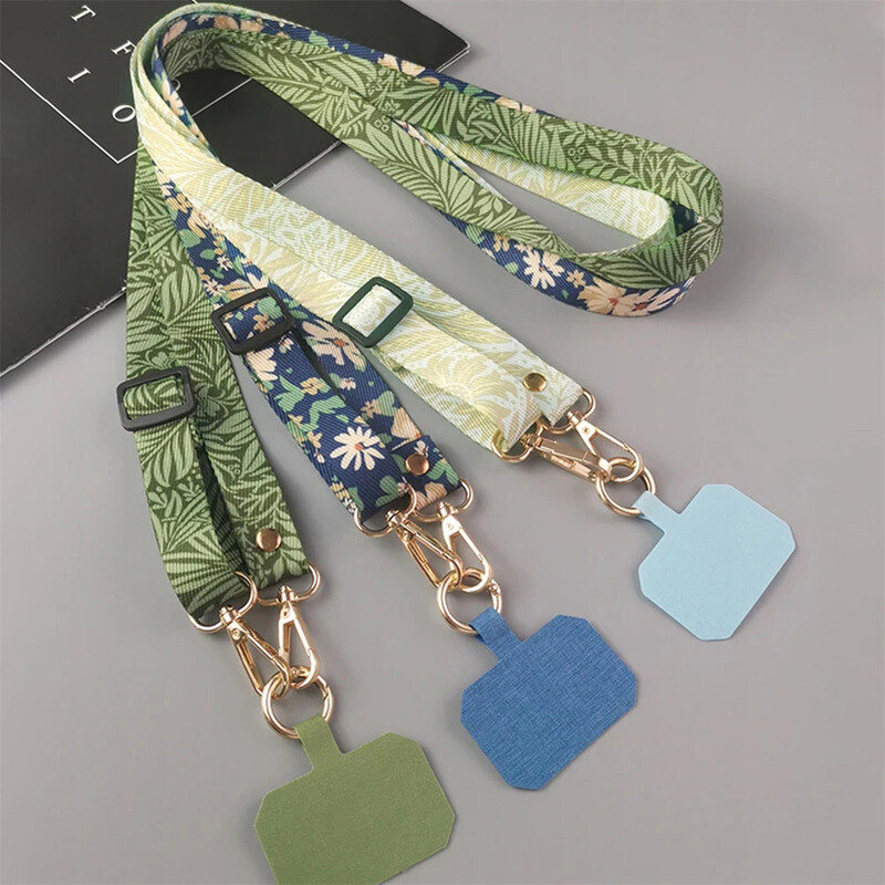 Зелени листа Регулируем кабел за врата Каишка за телефон Каишки за мобилен телефон Кръпка Държач за мобилен телефон Висящ кабел Връзки за телефон Каишка