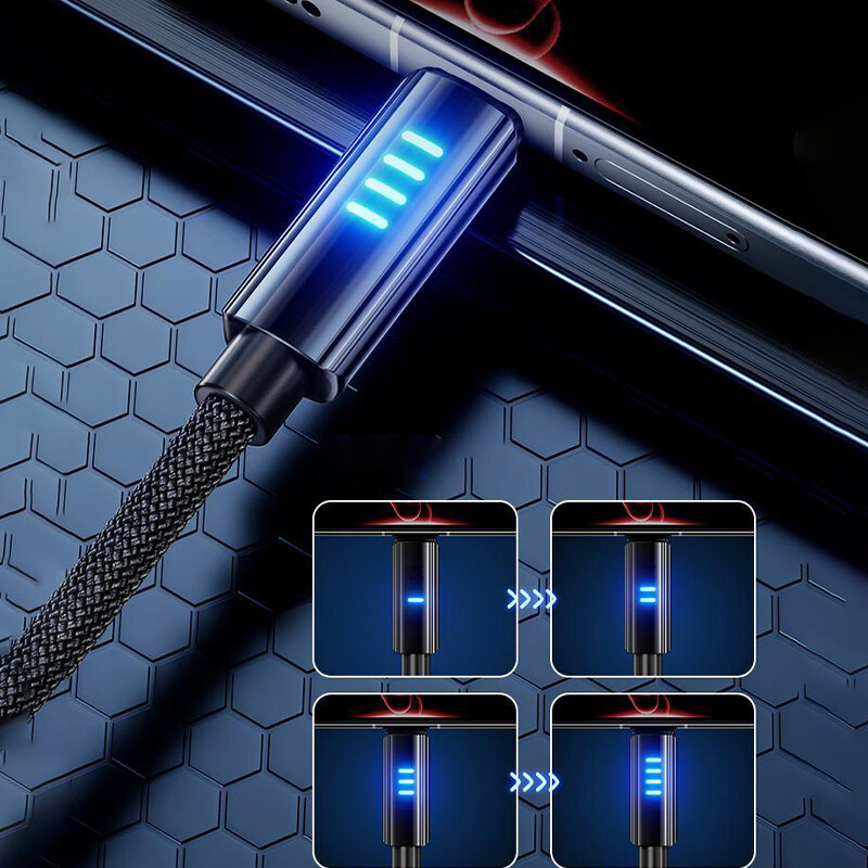 1.2M 2M 100W indikator super brzog punjenja tip-c podatkovni kabel za Huawei Xiaomi IPhone Linija za punjenje mobilnog telefona