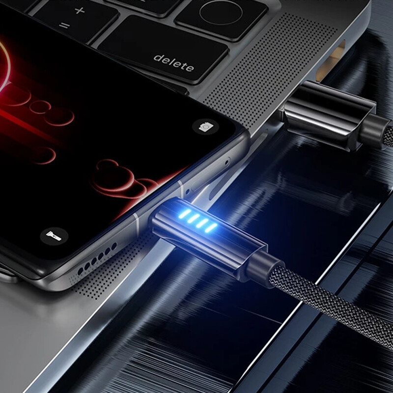 1.2M 2M 100W indikator super brzog punjenja tip-c podatkovni kabel za Huawei Xiaomi IPhone Linija za punjenje mobilnog telefona