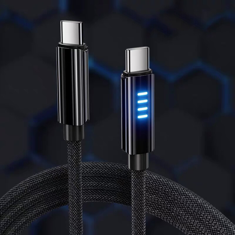 1.2M 2M 100W indikator super brzog punjenja tip-c podatkovni kabel za Huawei Xiaomi IPhone Linija za punjenje mobilnog telefona