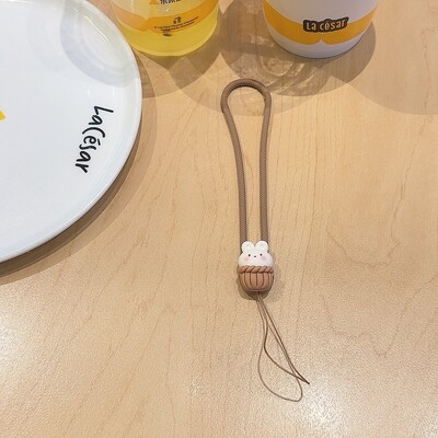 Slatka košara Temperament zeca Cvijet Silikonska vrpca za mobilni telefon Remen za zapešće Slušalica Torbica Uže Privjesak za ključeve Djevojke Studentice