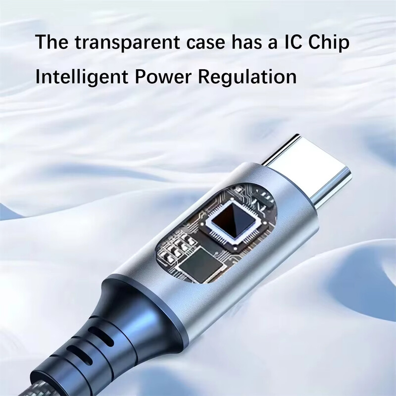 1M 2M TYPE C super brzi kabel za punjenje za Iphone 16 Xiaomi Huawei Samsung USB C kabel za punjenje 5A LED digitalni zaslon podatkovni kabel