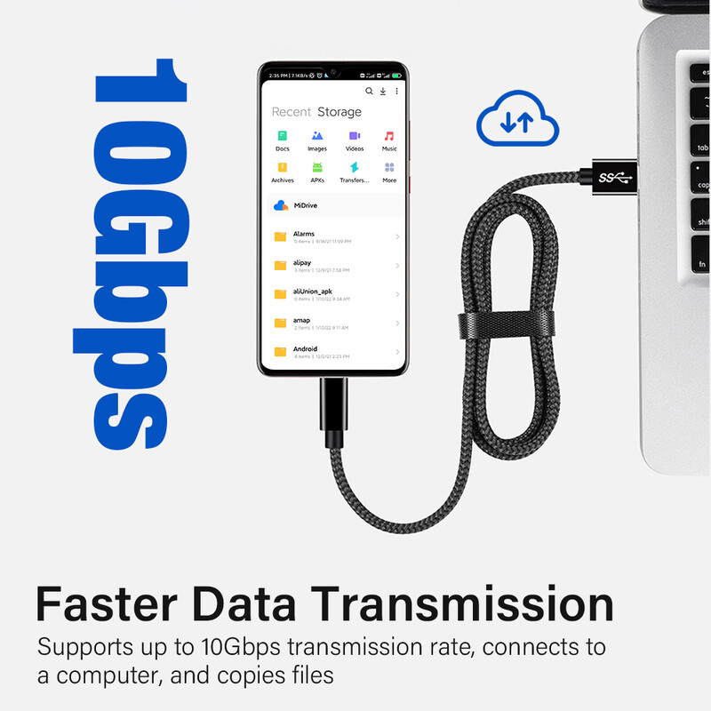 USB C кабел за iPhone 15 Pro max USB A към Type C Кабел за бързо зареждане за Xiaomi Samsung MacBook iPad 3A Кабел за данни на мобилен телефон