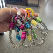 Elegantni vještački dijamant pleteni za telefonsku vrpcu za vrpcu za vješanje lančić prstenasti kabel s zakrpom remen za ručni zglob Držač telefona odvojivo uže