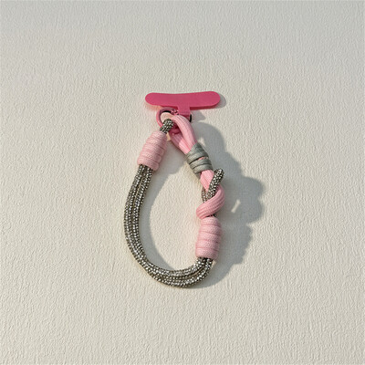 Elegantni vještački dijamant pleteni za telefonsku vrpcu za vrpcu za vješanje lančić prstenasti kabel s zakrpom remen za ručni zglob Držač telefona odvojivo uže