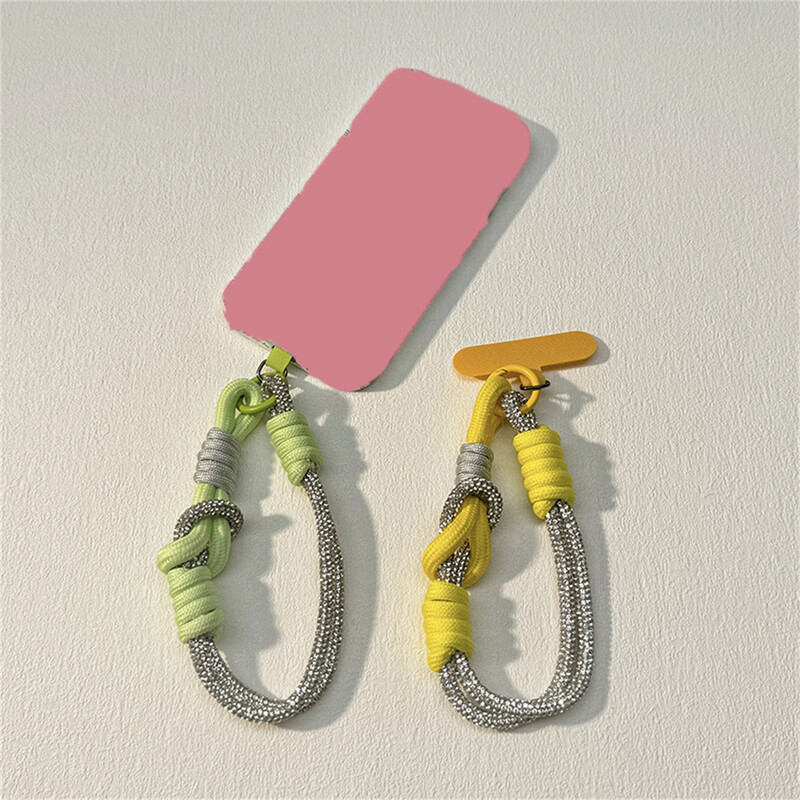 Elegantni vještački dijamant pleteni za telefonsku vrpcu za vrpcu za vješanje lančić prstenasti kabel s zakrpom remen za ručni zglob Držač telefona odvojivo uže