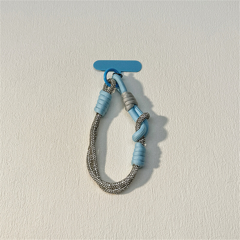 Elegantni vještački dijamant pleteni za telefonsku vrpcu za vrpcu za vješanje lančić prstenasti kabel s zakrpom remen za ručni zglob Držač telefona odvojivo uže