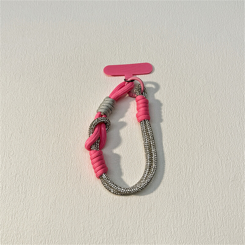 Elegantni vještački dijamant pleteni za telefonsku vrpcu za vrpcu za vješanje lančić prstenasti kabel s zakrpom remen za ručni zglob Držač telefona odvojivo uže