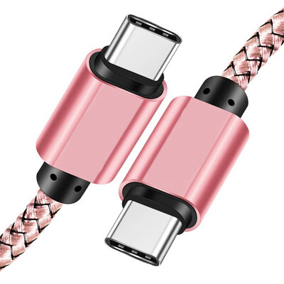 USB C-na tip C kabel za proširenje veze PD60W 5A punjač za brzo punjenje 1M najlonski podatkovni kabel za Apple 15 Ipad Huawei Xiaomi Sam