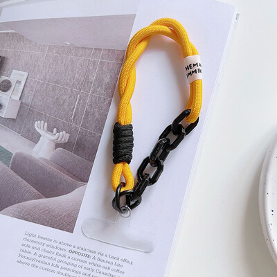 Koreja Elegantna uzica Šarena torbica za remen za telefon Pletene trake Uže za ključeve Hlače za vješanje Dodaci Privjesak za ključeve Uže za zapešće protiv gubitka