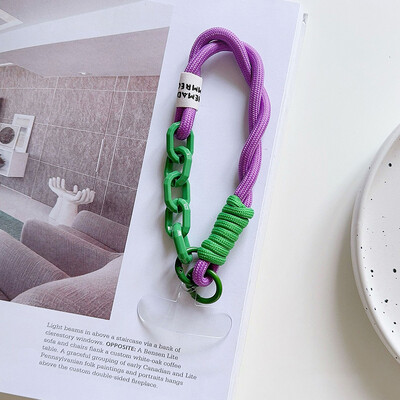 Koreja Elegantna uzica Šarena torbica za remen za telefon Pletene trake Uže za ključeve Hlače za vješanje Dodaci Privjesak za ključeve Uže za zapešće protiv gubitka
