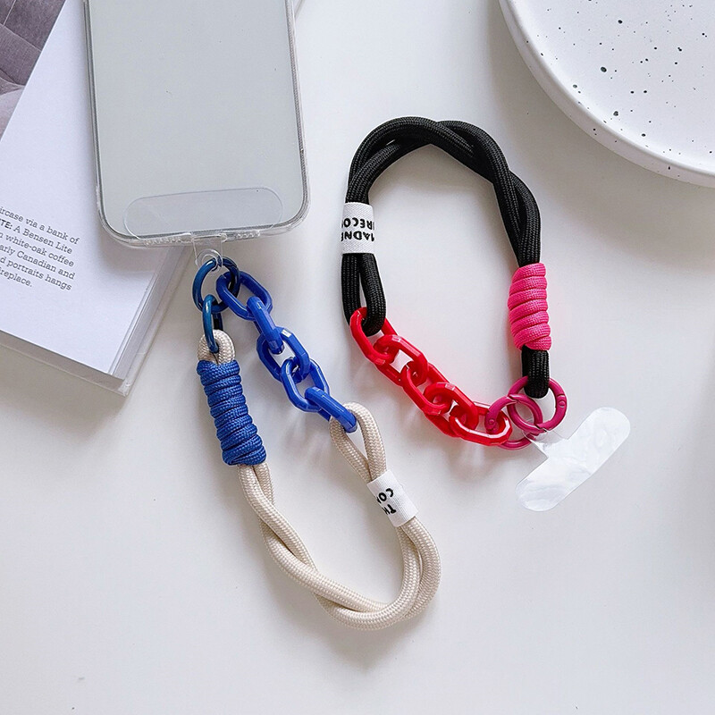 Koreja Elegantna uzica Šarena torbica za remen za telefon Pletene trake Uže za ključeve Hlače za vješanje Dodaci Privjesak za ključeve Uže za zapešće protiv gubitka