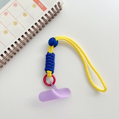 Univerzalni pleteni remen za vrpcu za vrpcu za vješanje s lančićem i prstenom uzicu s zakrpom za narukvicu za kućište mobitela Uže privjesak za ključeve