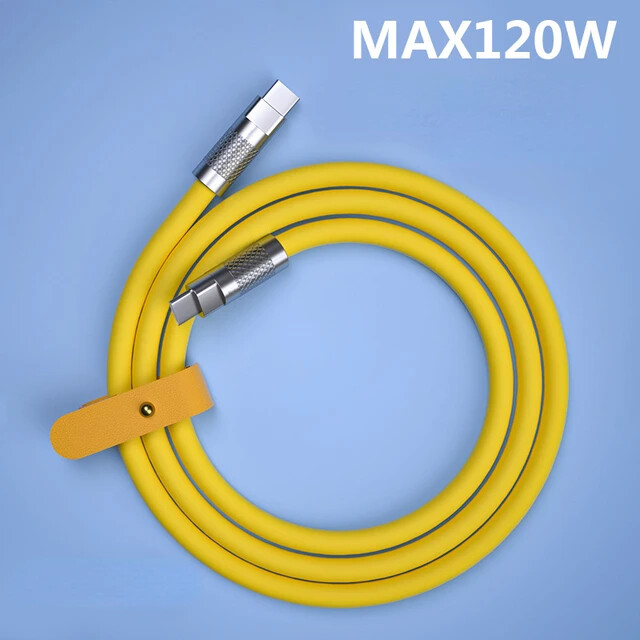 120W 7A Super brzo punjenje PD tip C tekući silikonski kabel 1M 1.5M 2M USB kabel Usb C do C kabel punjača za Xiaomi Huawei 2024
