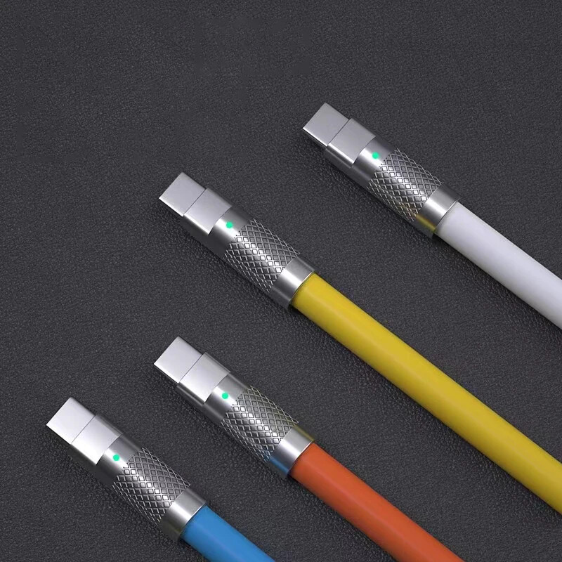 120W 7A Super brzo punjenje PD tip C tekući silikonski kabel 1M 1.5M 2M USB kabel Usb C do C kabel punjača za Xiaomi Huawei 2024