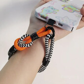 1 PC konopac za mobilni telefon Dvostruko pleteno uže s dopaminom kontrastne boje i dodacima za mobilne telefone Trendovski ukras