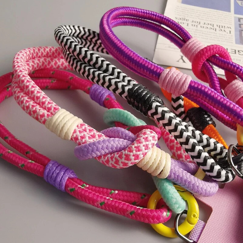 1 PC konopac za mobilni telefon Dvostruko pleteno uže s dopaminom kontrastne boje i dodacima za mobilne telefone Trendovski ukras