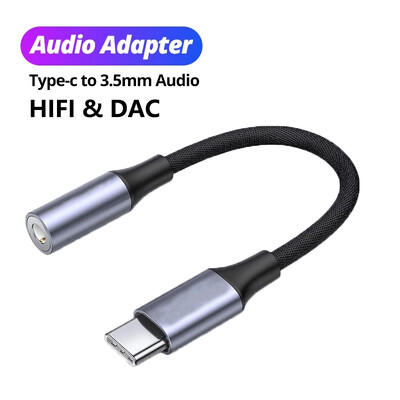 Type-C 3,5 Jack Audio kábel USB C - 3 5 MM Jack Aux Adapter Telefon Tartozékok Cabo Adaptador USB Tipo C USB C Adapter Fejtelefon