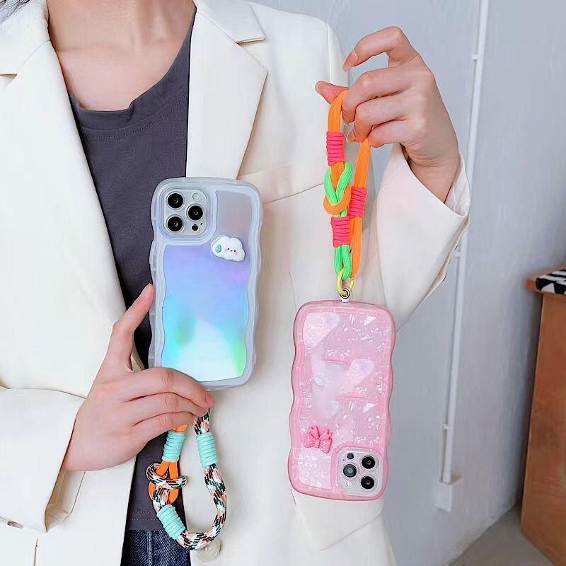 Slatka vrpca za mobilni telefon Viseći ukrasi za nošenje Uvrnuto uže Privjesak protiv gubitka Modni jaki remen za kratke naramenice