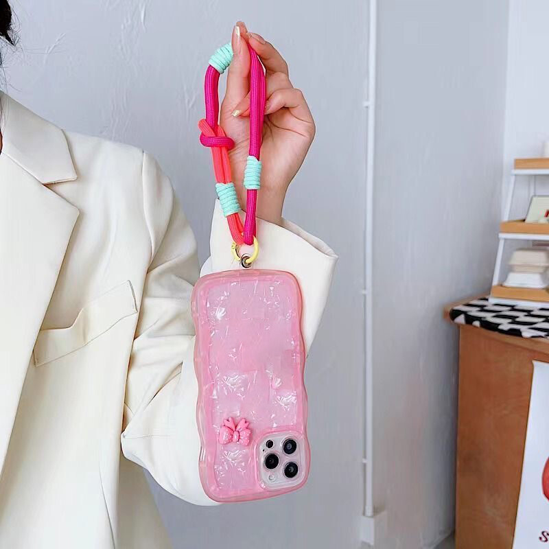 Slatka vrpca za mobilni telefon Viseći ukrasi za nošenje Uvrnuto uže Privjesak protiv gubitka Modni jaki remen za kratke naramenice