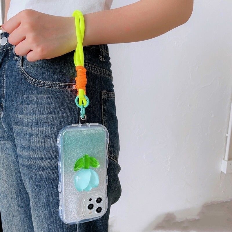 Slatka vrpca za mobilni telefon Viseći ukrasi za nošenje Uvrnuto uže Privjesak protiv gubitka Modni jaki remen za kratke naramenice