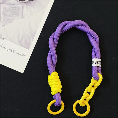Slatko upleteno uže u boji slatkiša, uže za mobilni telefon, viseći ukras, privjesak protiv gubitka, modni jaki zglob, kratke trake za ruke