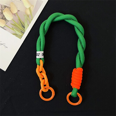 Slatko upleteno uže u boji slatkiša, uže za mobilni telefon, viseći ukras, privjesak protiv gubitka, modni jaki zglob, kratke trake za ruke