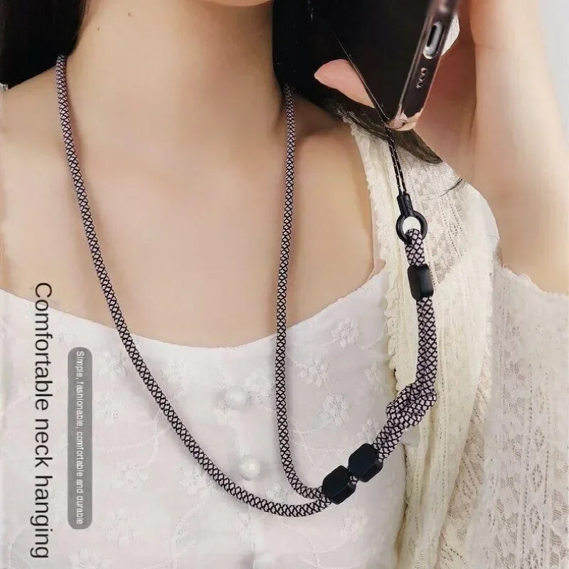 Dugačka ogrlica za vezicu za mobilni telefon Uzica za dvostruku upotrebu Kabel za remen za ruku za mobilni telefon Pametni telefon Lanac za telefon na ramenu Remen za ključeve