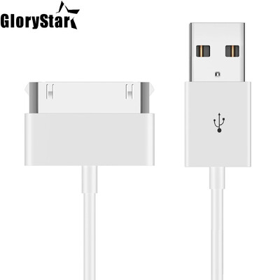 1 db 3,2 láb 1M fehér színű USB szinkronizáló és töltőkábel Apple IPhone 4/4s, IPhone 3G/3GS, IPad 1/2/3, iPod készülékekhez