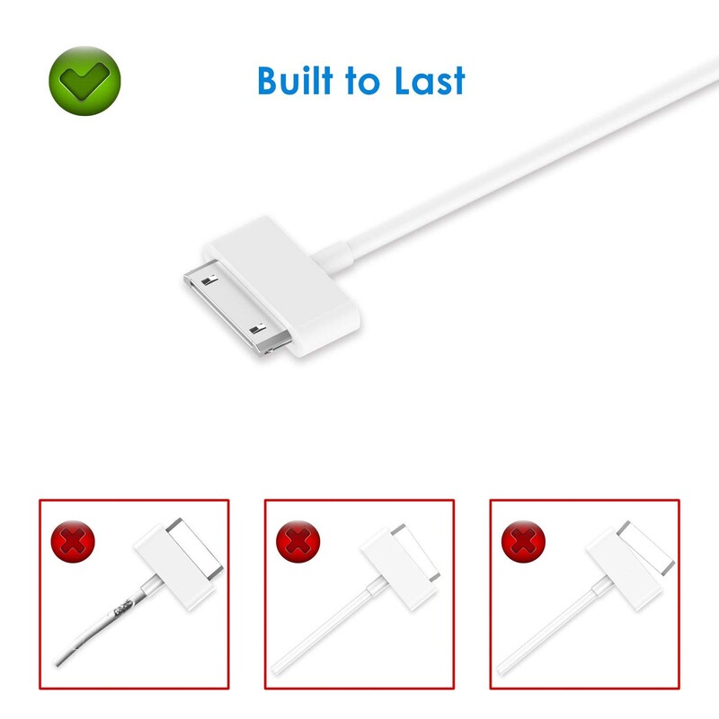 1 KOM 3,2 stope 1M bijele boje USB kabel za sinkronizaciju i punjenje za Apple IPhone 4/4s, IPhone 3G/3GS, IPad 1/2/3, IPod