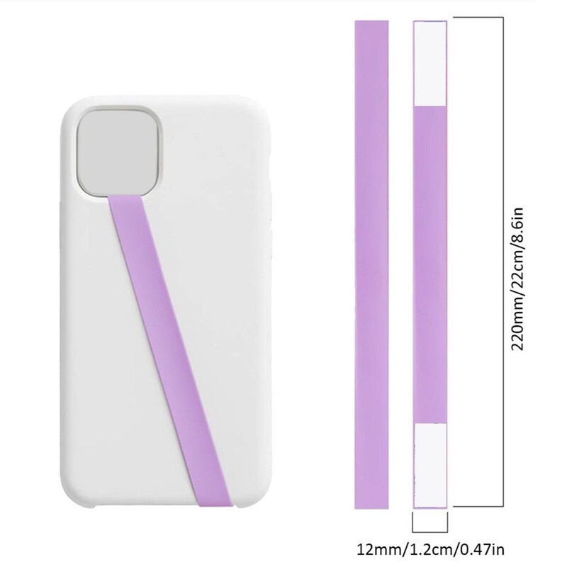 Univerzalna silikonska narukvica za telefon, elastična meka narukvica za ruku, jednostavna jednobojna držač za telefon, držač za prste, dodaci za telefon