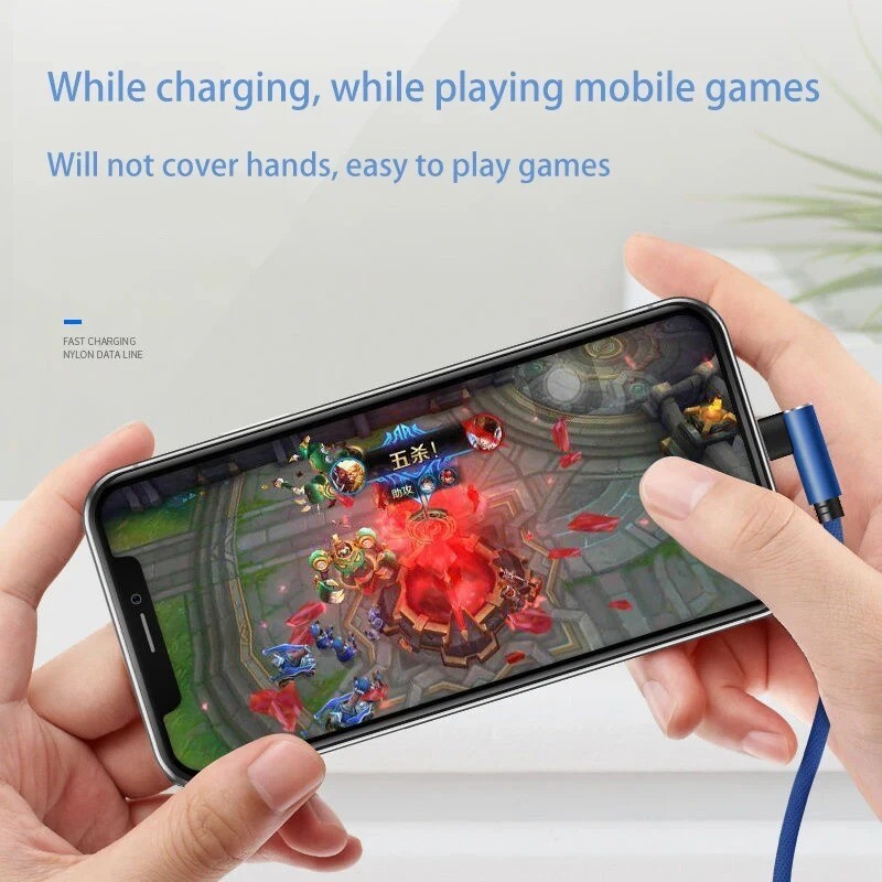 5A Kabel za brzo punjenje tip C 90 stupnjeva lakat USB C kabel za igrače za Samsung Xiaomi Redmi telefon punjač USB kabel