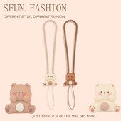 Slatki mali medvjedić Silikonska vrpca za mobilni telefon Remen za zapešće Slušalica Torbica Uže Privjesak za ključeve Djevojčice Studentice