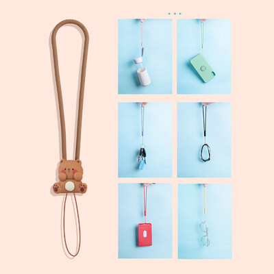 Slatki mali medvjedić Silikonska vrpca za mobilni telefon Remen za zapešće Slušalica Torbica Uže Privjesak za ključeve Djevojčice Studentice