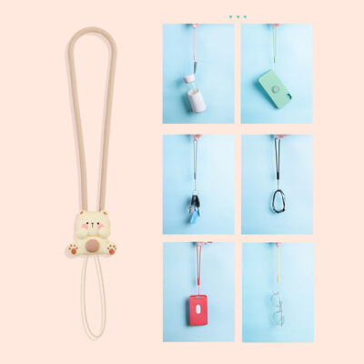 Slatki mali medvjedić Silikonska vrpca za mobilni telefon Remen za zapešće Slušalica Torbica Uže Privjesak za ključeve Djevojčice Studentice