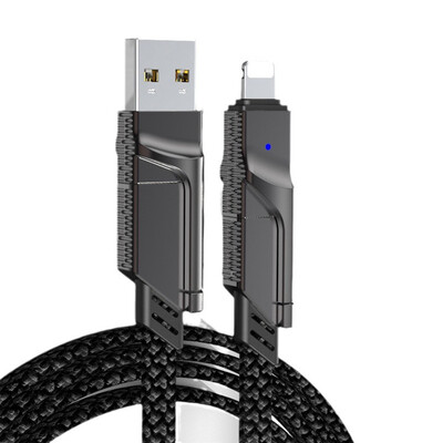 4u1 USB C Lightning kabel 100 W PD žica za brzo punjenje podataka Metalni USB višestruki kabel za punjenje za iPhone Samsung Xiaomi Huawei OPPO