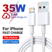 35W kabel za brzo punjenje za Apple iPhone 15 14 13 12 11 Pro Max 7 8 14 Plus USB C kabel X XR XS SE Punjač Data kabel Dodatna oprema