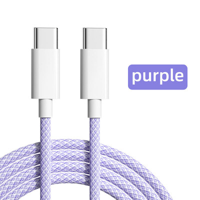 60W USB C na tip C kabel za iPhone 15 Huawei Samsung Xiaomi žica 5A kabel za brzo punjenje Tip C podatkovni kabel za POCO telefon