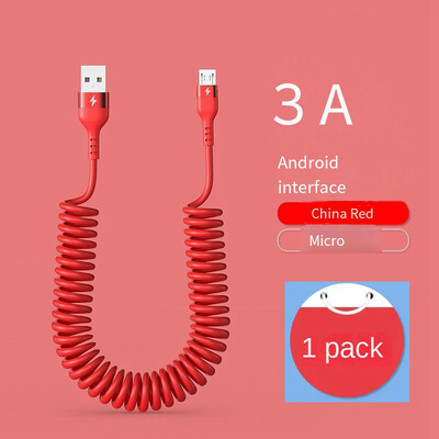 Opružni teleskopski 66W 5A brzo punjenje tip C podatkovni kabel USB 3A mikro auto punjač za telefon za iPhone13 14 Pro Sumsung Xiaomi POCO