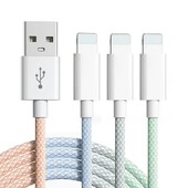 1/2/3 ПАКЕТ, 3,3 фута/6,6 фута, USB-A към Lightning, 2,4 A кабел за бързо зареждане за телефон Apple, за iPhone6/7/8plus/X/XR/XS/11/12/13/14P