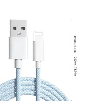 1/2/3 PACK, 3,3ft/6,6ft, USB-A σε Lightning, καλώδιο γρήγορης φόρτισης 2,4A για τηλέφωνο Apple, για iPhone6/7/8plus/X/XR/XS/11/12/13/14P