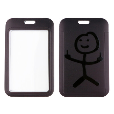 Smiješni srednji prst Stickman privjesak za ključeve Slatka uzica oko vrata za ključ ID iskaznica Telefonske privjeske za privjesak Držač bedža DIY uže za vješanje