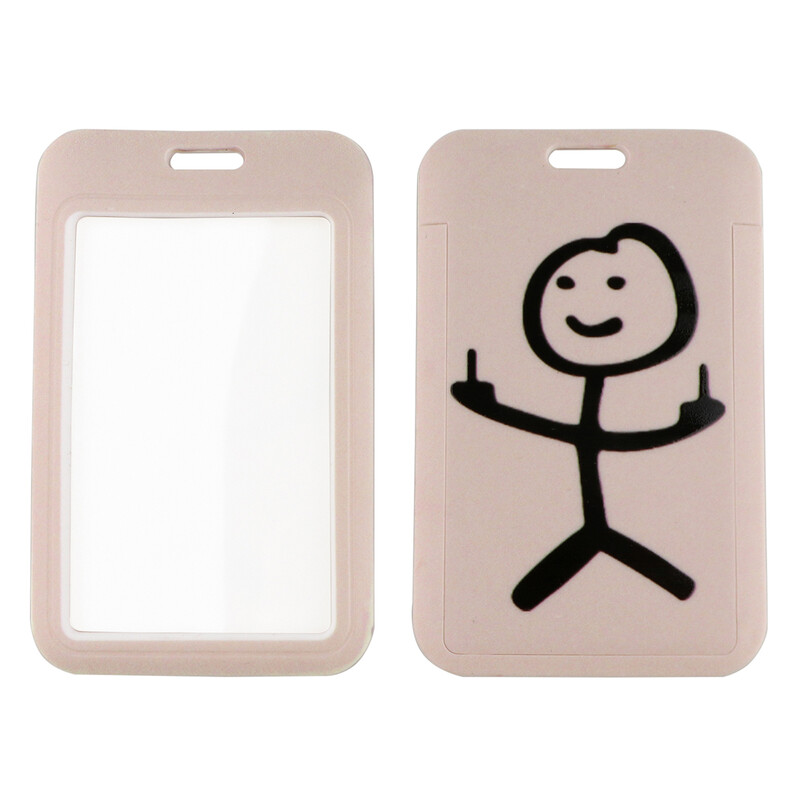 Smiješni srednji prst Stickman privjesak za ključeve Slatka uzica oko vrata za ključ ID iskaznica Telefonske privjeske za privjesak Držač bedža DIY uže za vješanje