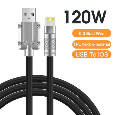 120W 6A Super brzo punjenje USB C tekući silikonski kabel za iPhone 14 15 Huawei Samsung Xiaomi Quick Charger Type-C podatkovna žica