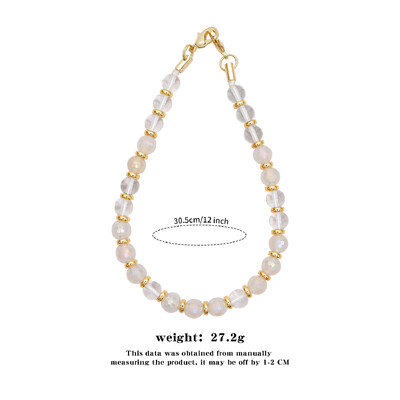 Vruće prodavani univerzalni prirodni dragi kamen Amazonski kameni telefonski lanac za djevojčice, ručno rađene perle, viseći konop za telefon, privjesak za ključeve automobila