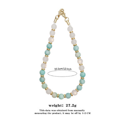 Vruće prodavani univerzalni prirodni dragi kamen Amazonski kameni telefonski lanac za djevojčice, ručno rađene perle, viseći konop za telefon, privjesak za ključeve automobila